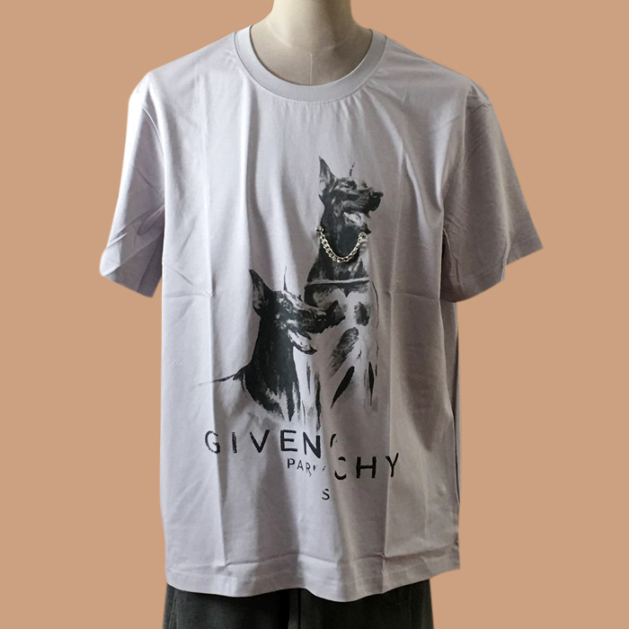  ジバンシィ メンズ クルーネック グレー 半袖Tシャツ - Gray  - giv0661x