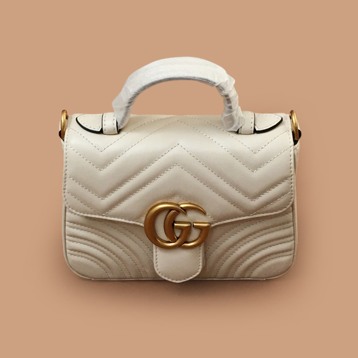  GUB1306 - グッチレディースショルダーバッグ,21cm,ホワイト