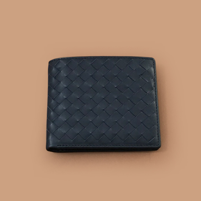  ボッテガヴェネタ ユニセックス 二つ折り財布 110915-BVW0114.ブラック