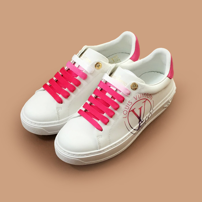  ルイヴィトン ユニセックス Time out ピンク スニーカー -Pink  - lou04224x