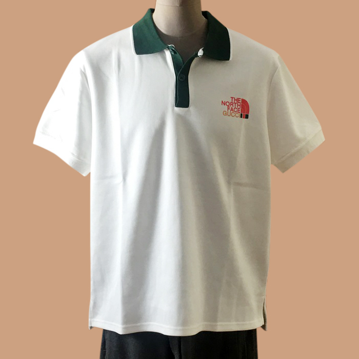  グッチ メンズ ホワイト ポロ 半袖Tシャツ - White  - guc04836x