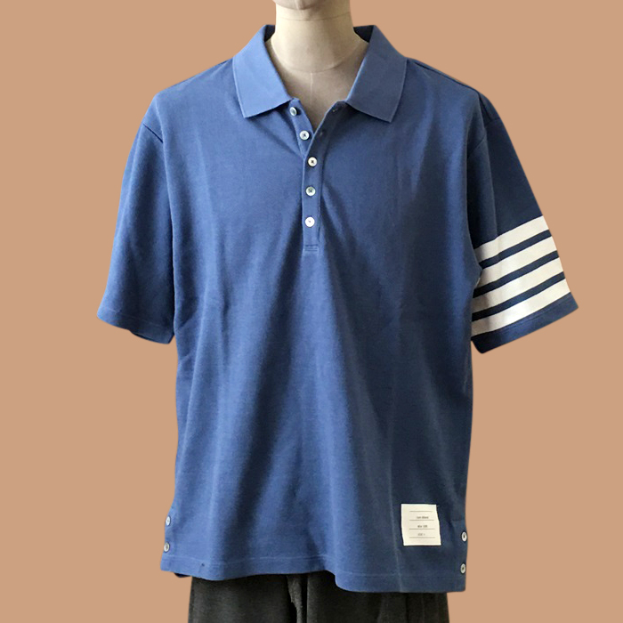  トムブラウンメンズ カジュアル 半袖Tシャツ Tho01299x Size ブルー