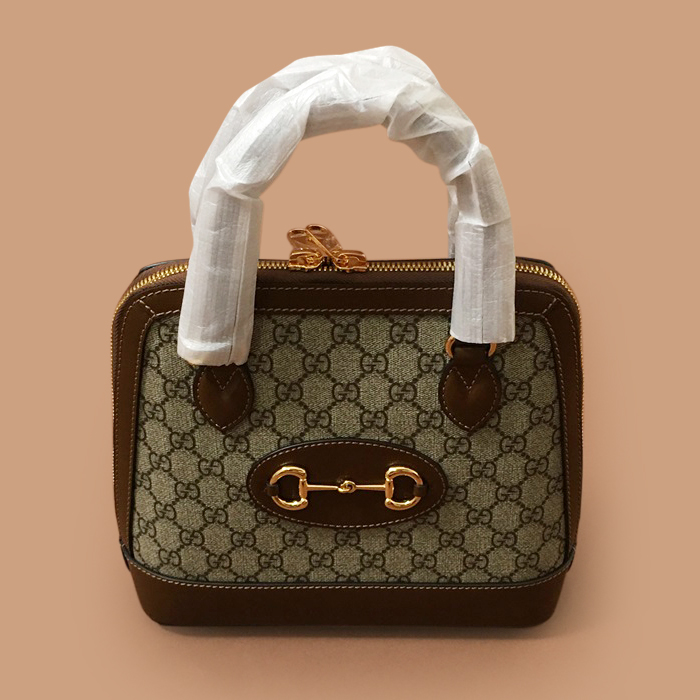  グッチレディースレザートート ショルダーバッグ,25cm,GUB1236,ブラウン