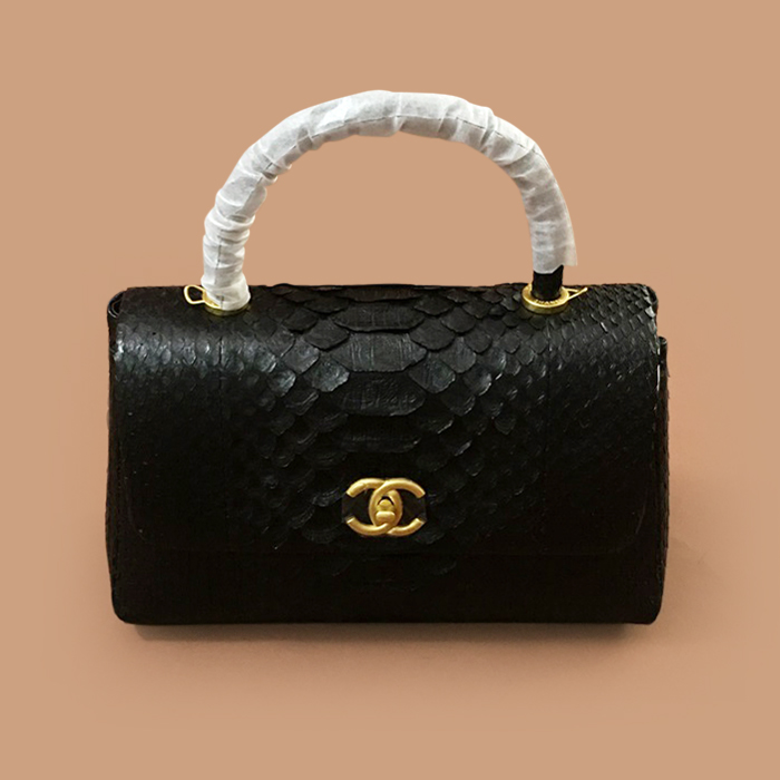  シャネル2019 チェーン ハンドル ショルダーバッグ,CHAB0660,29CM,ブラック