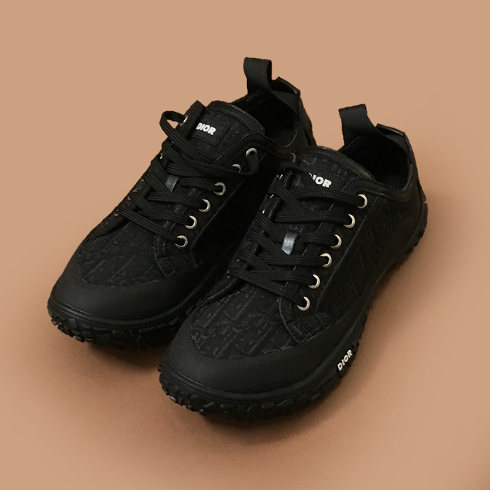  DIOS0413 - ディオールメンズ キャンバス スニーカーブラック