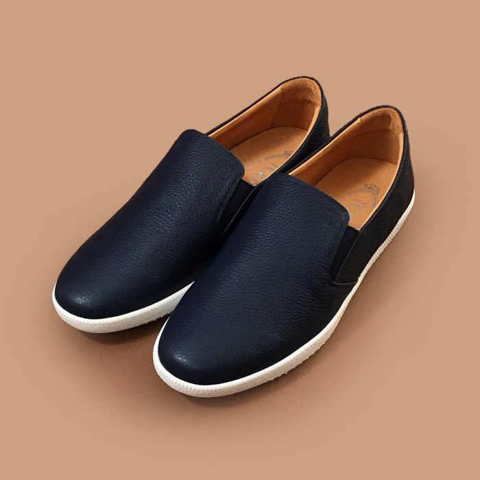  トッズ メンズ モダン ネイビーローファー - Navy- toz0260x