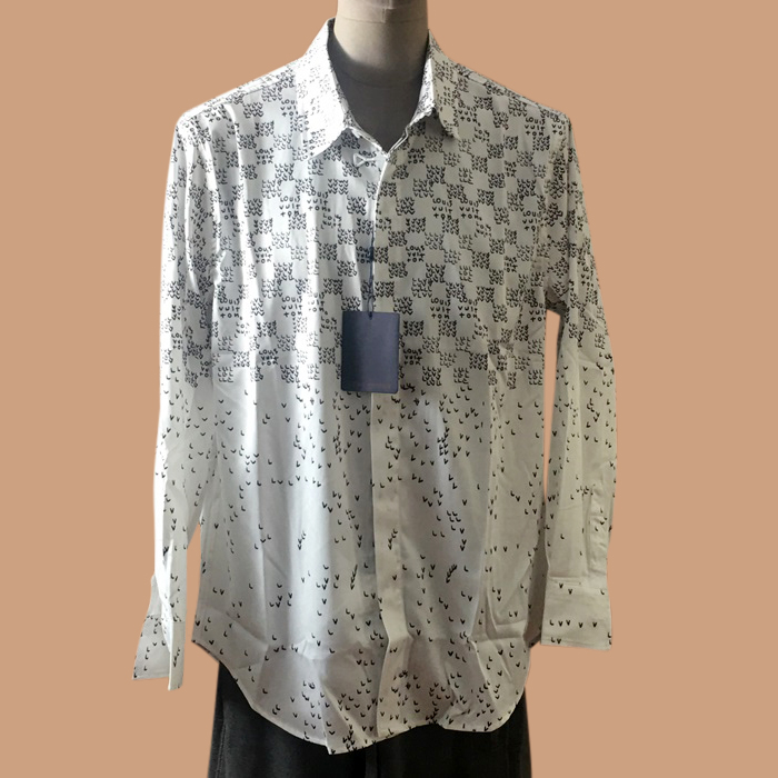  ルイヴィトン メンズ イニシャル ホワイト シャツ - White  - lou04340x