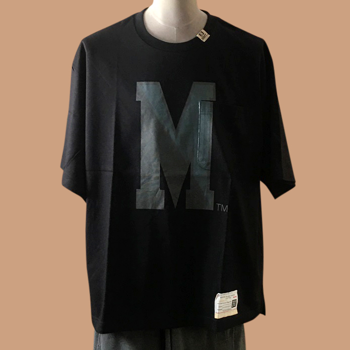  メゾン マルジェラ ユニセックス クルーネック ブラック 半袖Tシャツ - - mai0090x