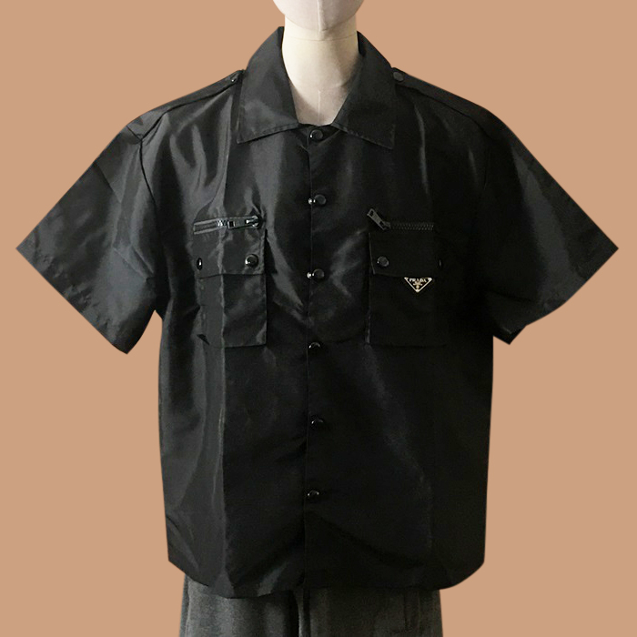  プラダ メンズ モダン ブラック シャツ -  - pra02696x