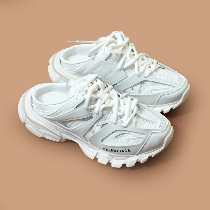  BALS0253 - バレンシアガレディースレザースリッパホワイト