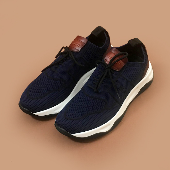 ベルルッティメンズ キャンバス ブラック スニーカーブラック