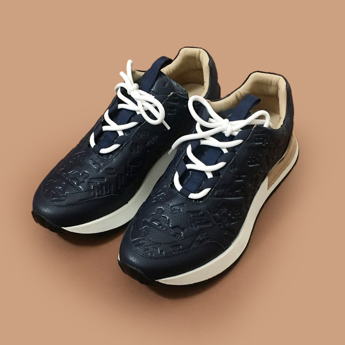 エルメスメンズレザースニーカー,Sizeブラック