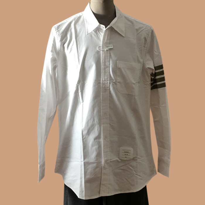 トムブラウン メンズ LOGO ホワイト シャツ