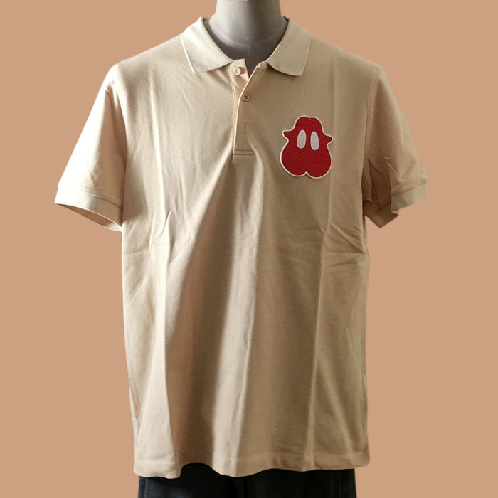 バーバリー ユニセックス クルーネック ベージュ  ポロ半袖Tシャツ -