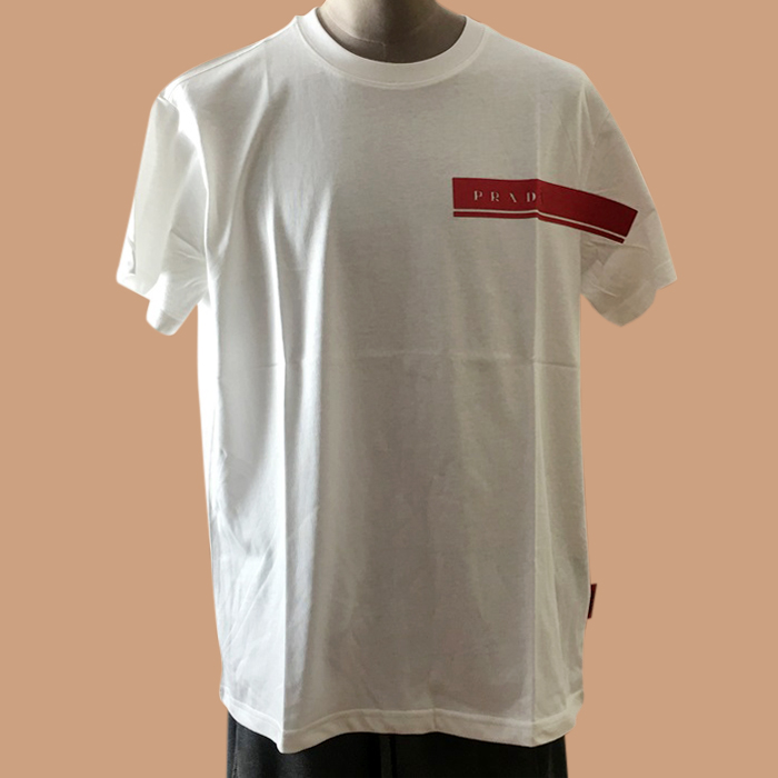 プラダ ユニセックス  ホワイト 半袖Tシャツ - 
