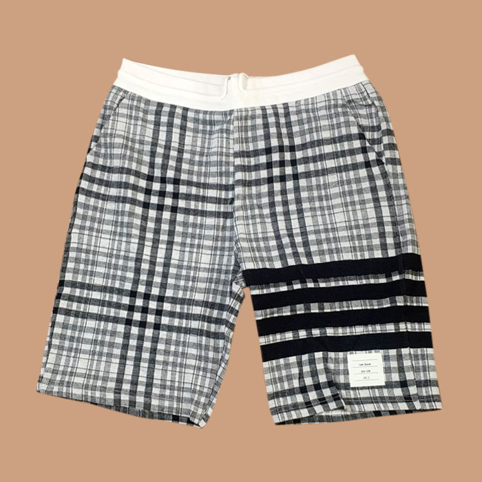 トムブラウン メンズ カジュアル ブラック ハーフパンツ -  Half-pants -