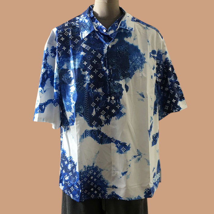 ルイヴィトン メンズ LOGO ホワイト 半袖シャツ