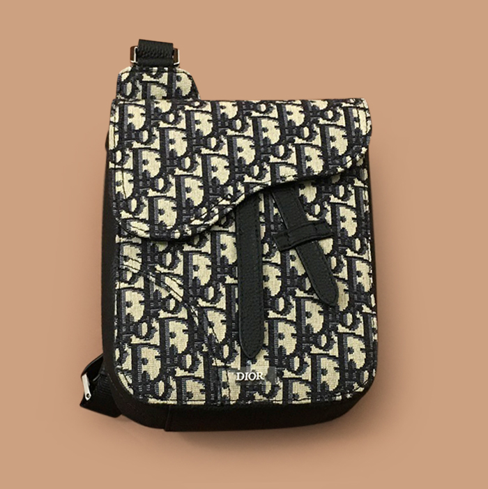 ディオール2020 レディース キャンバス スマホバッグ,16cm,ブラック