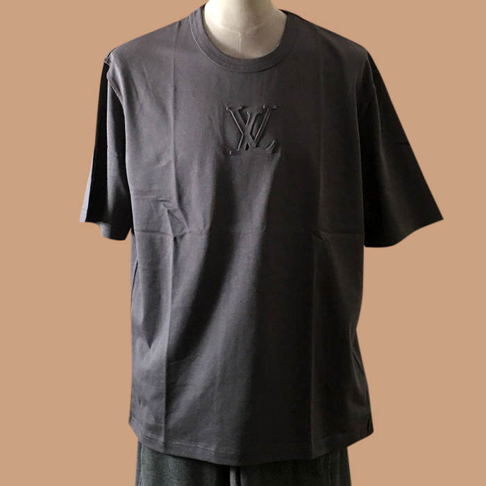 ルイヴィトン ユニセックス クルーネック ダークブラウン 半袖Tシャツ - 