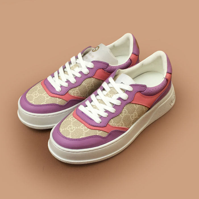 グッチ レディース トレンディ ピンク スニーカー-  Pink  - guc04784X