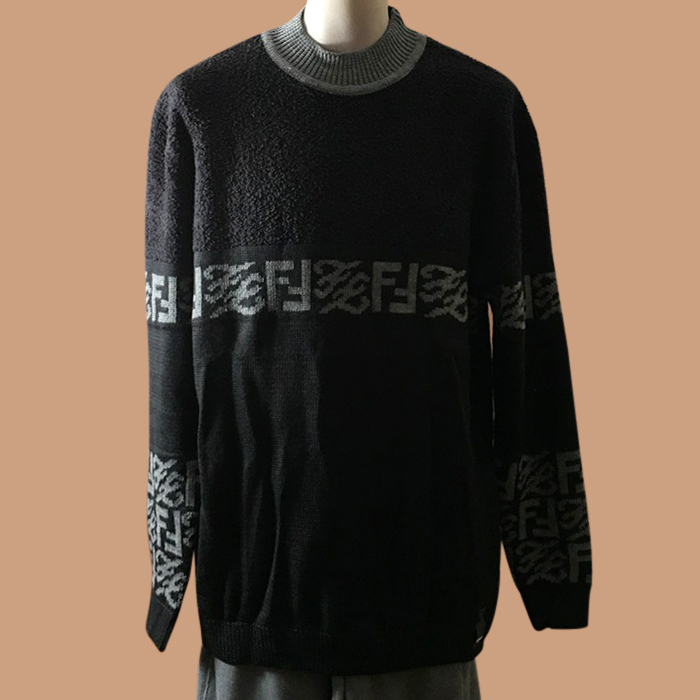 フェンディメンズ LOGO羊毛 スウェット ブラック