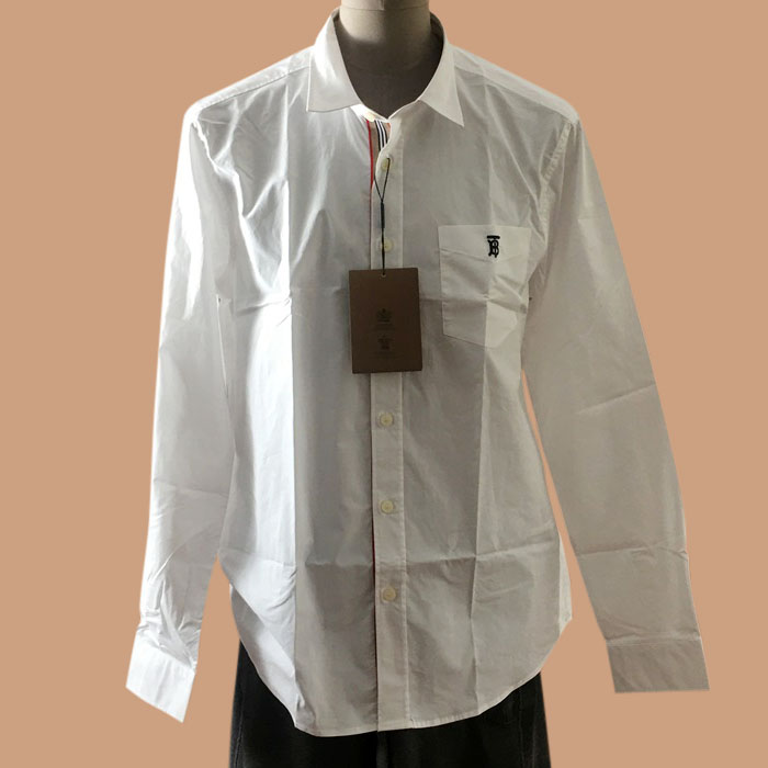 バーバリー メンズ LOGO ホワイト シャツ