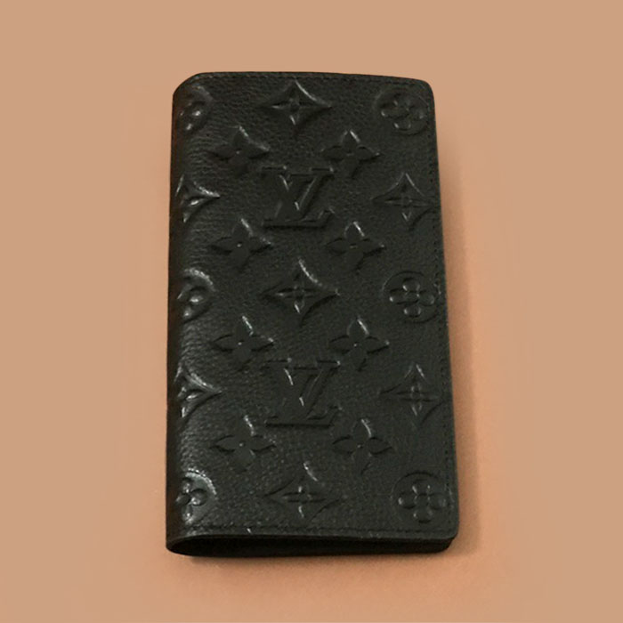 ルイヴィトンカプシーヌ ユニセックスレザー長財布, Size(20cm),ブラック