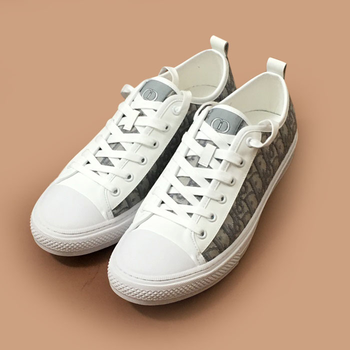 ディオールメンズ キャンバス スニーカー,Sizeホワイト