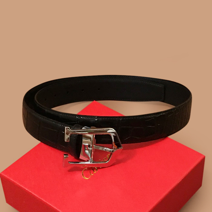 フェラガモ メンズ レザー コンスタンス ベルト (ブラック)