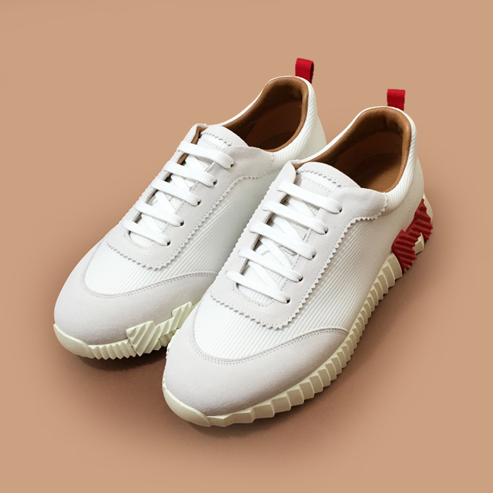    - エルメスメンズ ファブリック スニーカー,Size