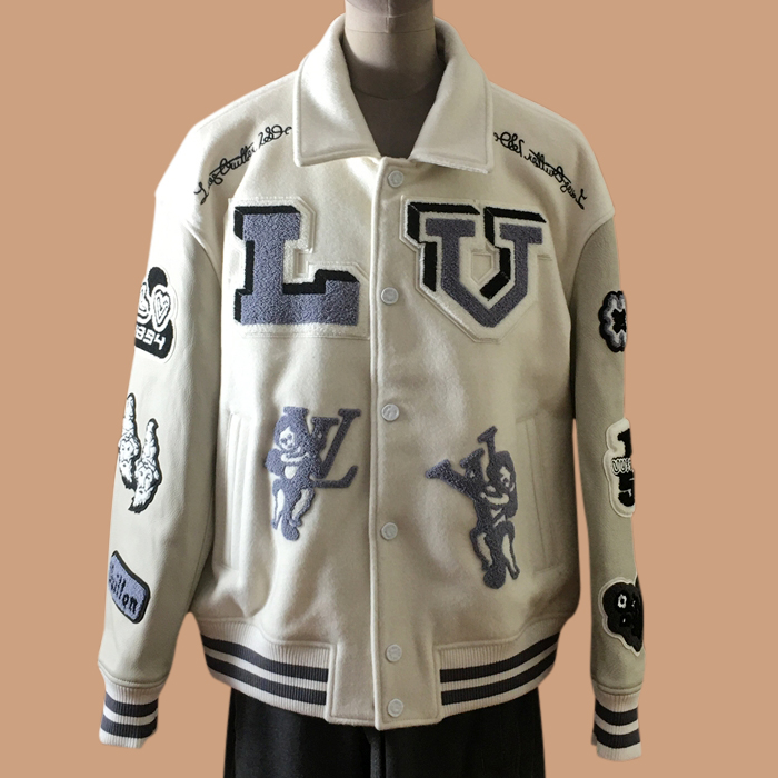 ルイヴィトン メンズ ホワイト レザージャケット - White - lou05057x