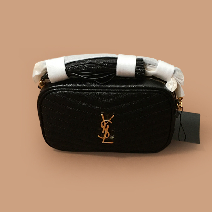 サンローランメンズ バービー ショルダーバッグ,ブラック