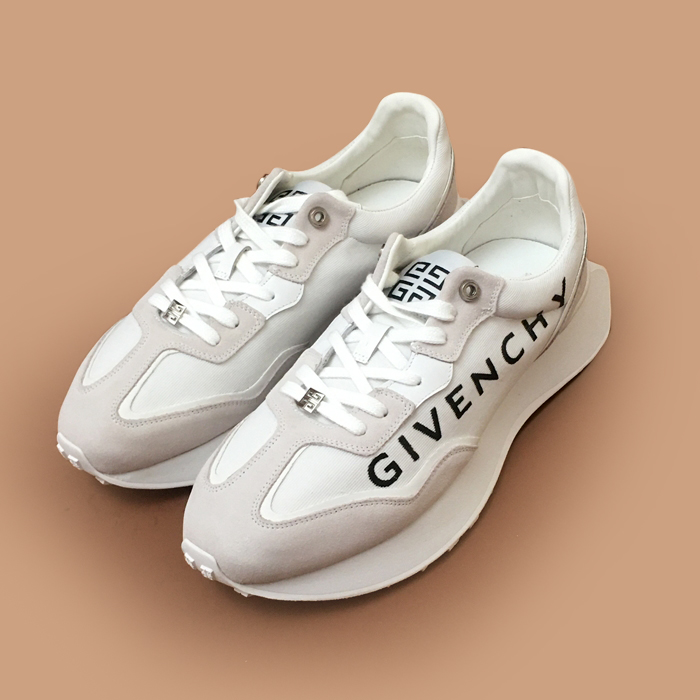 ジバンシィメンズ キャンバス スニーカーホワイト