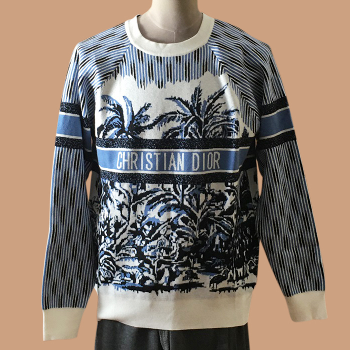 ディオール メンズ  ブルー セーター