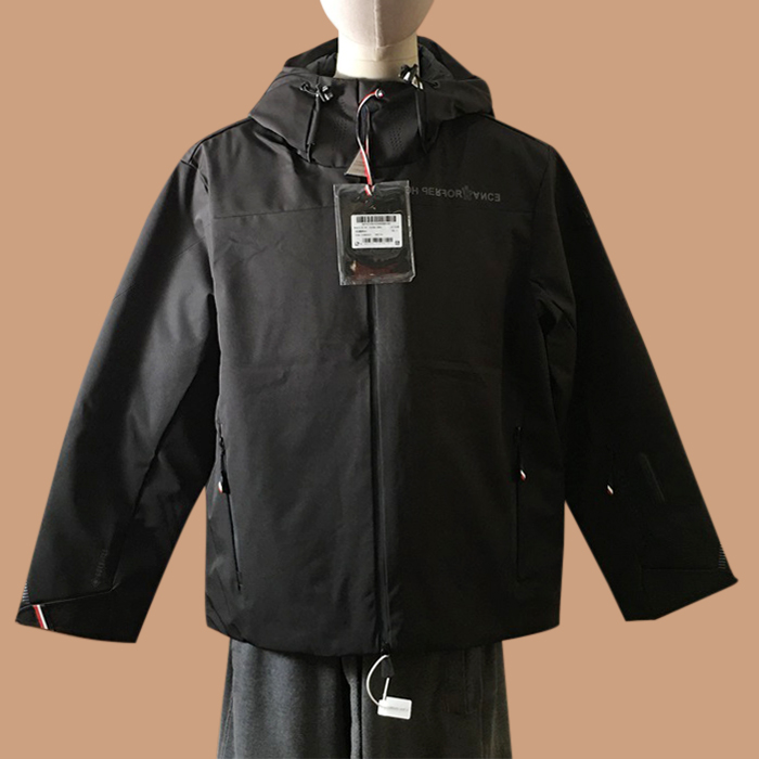 モンクレールメンズ LOGO カジュアル 防風 ジャケット Size(m - 2xl).ブラック