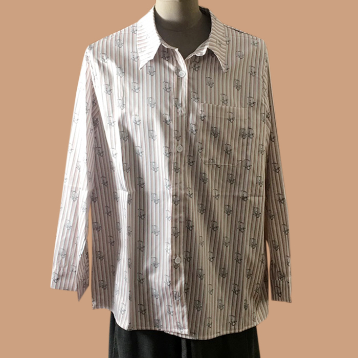 ディオールメンズ LOGO  シャツ ライトピンク