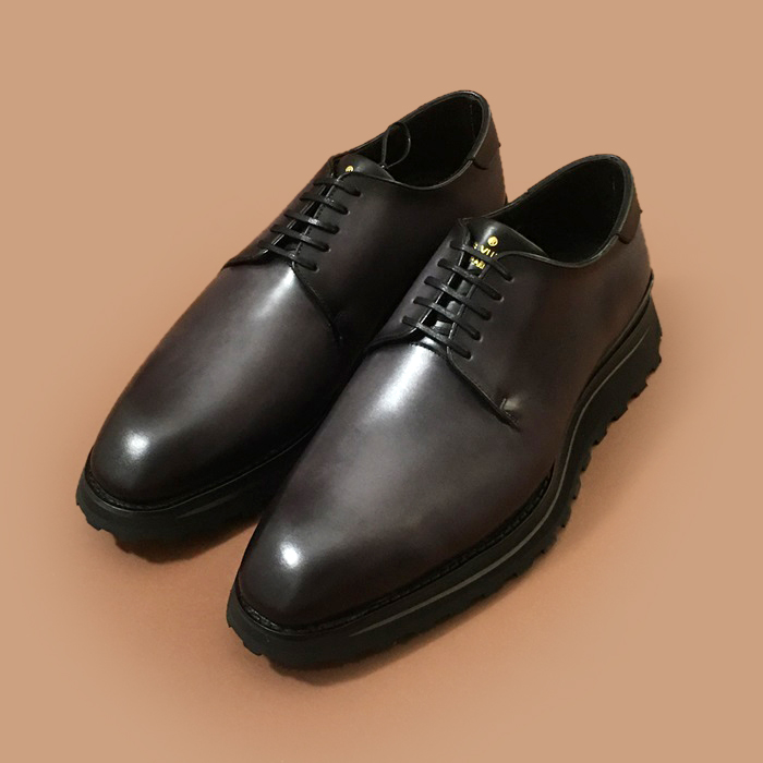 ルイヴィトンメンズレザービジネス/ドレスダークブラウン