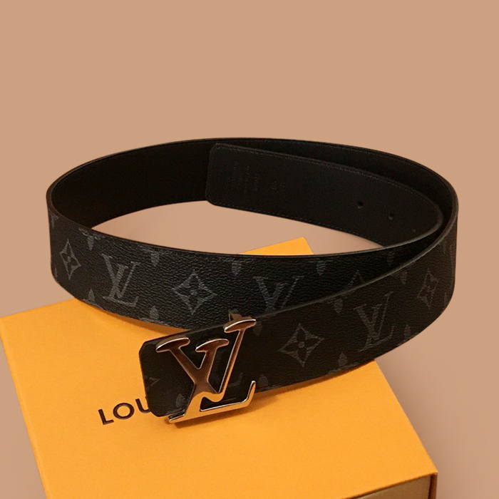 ルイヴィトン メンズ レザー コンスタンス ベルト (ブラック)
