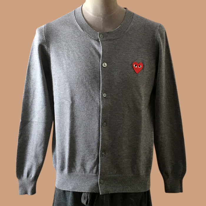   - コムデギャルソンメンズ Vネック カーディガン Cdg0103x.Size(s - xl).グレー