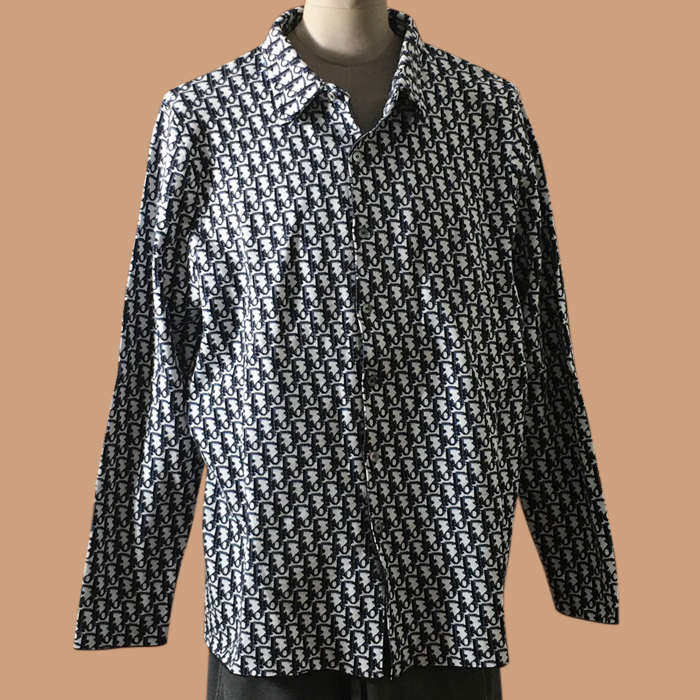 ディオールメンズ LOGO  シャツ ブラック