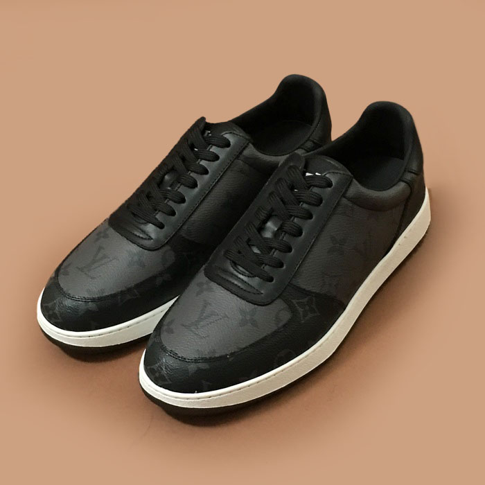 ルイヴィトンメンズ キャンバス スニーカー,Sizeブラック