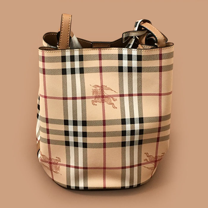 バーバリー LOGO トートショルダーバッグ 26cm,ブラウン