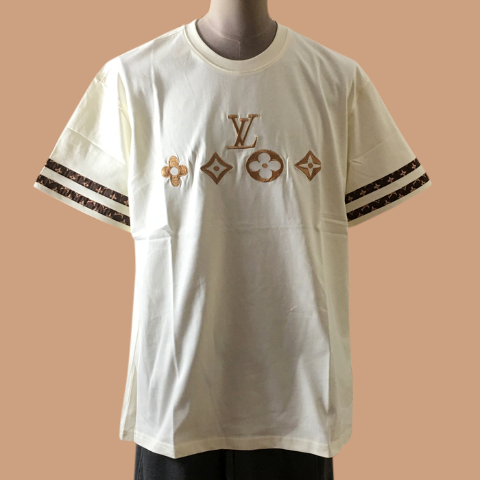 ルイヴィトン ユニセックス クルーネック ブラック 半袖Tシャツ - 