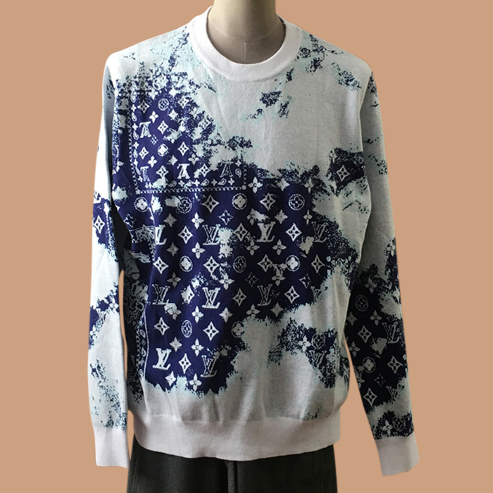 ルイヴィトンメンズ LOGO カシミヤ  ニット ホワイト