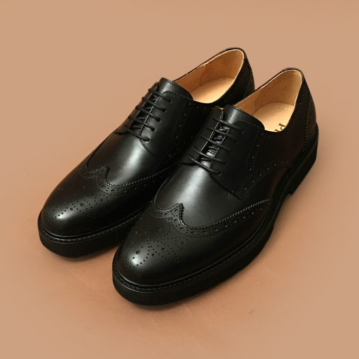 プラダメンズレザービジネス/ドレスブラック