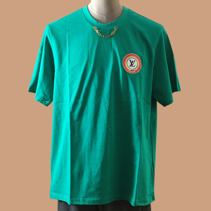 ルイヴィトン ユニセックス クルーネック グリーン 半袖Tシャツ - 