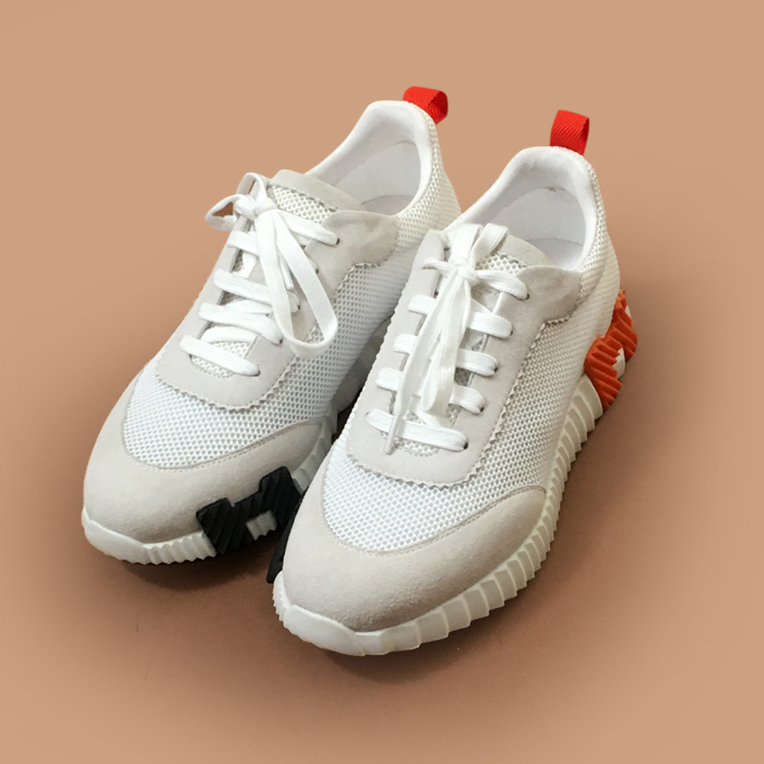 エルメス メンズ クラシック ホワイト スニーカー - White  - her0815x