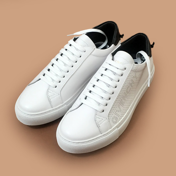 ジバンシィメンズレザースニーカー,Sizeホワイト