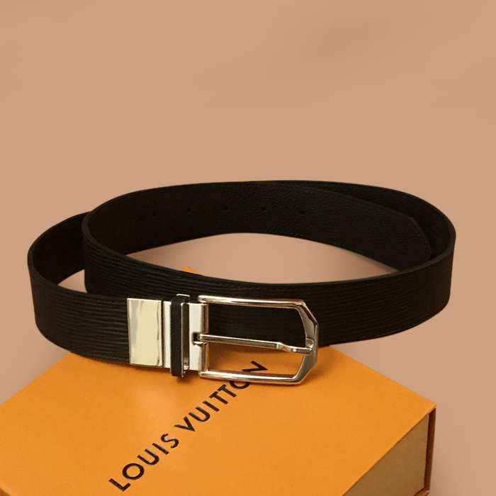 ルイヴィトン メンズ レザー コンスタンス ベルト (ブラック)