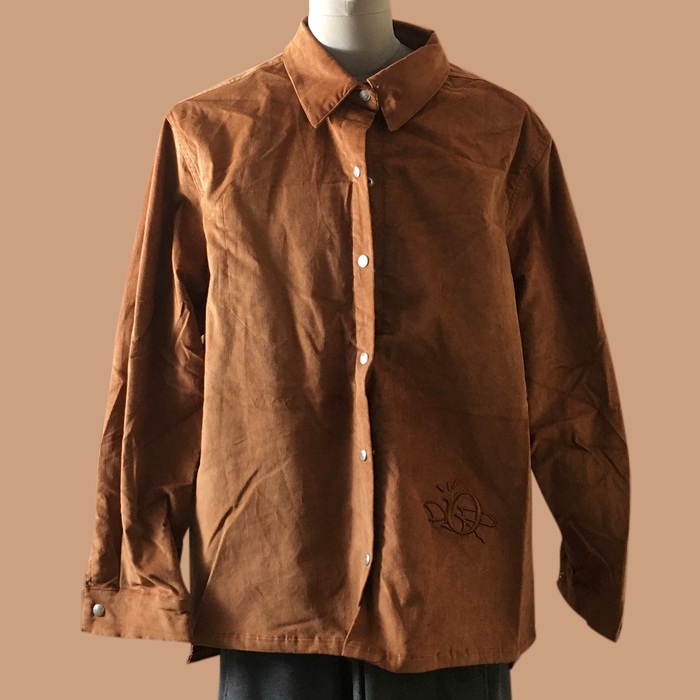 ディオールメンズ LOGO シャツ ブラウン